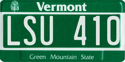 VT license plate LSU410