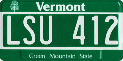 VT license plate LSU412