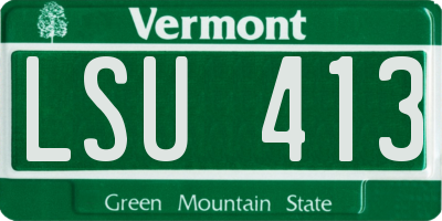 VT license plate LSU413
