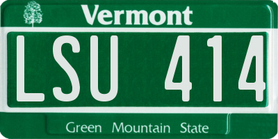 VT license plate LSU414