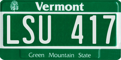 VT license plate LSU417
