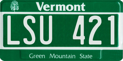 VT license plate LSU421
