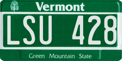VT license plate LSU428