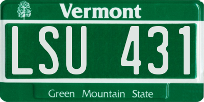 VT license plate LSU431