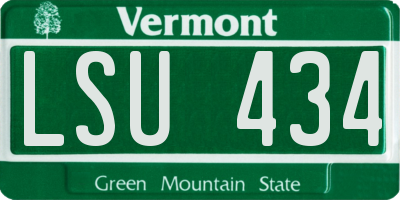 VT license plate LSU434