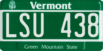 VT license plate LSU438