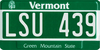 VT license plate LSU439