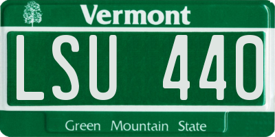 VT license plate LSU440