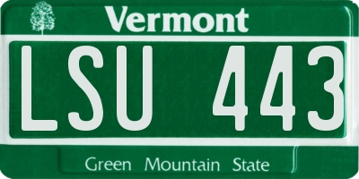 VT license plate LSU443