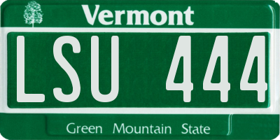VT license plate LSU444