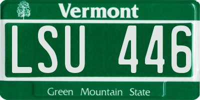 VT license plate LSU446