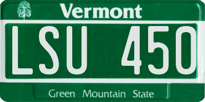 VT license plate LSU450