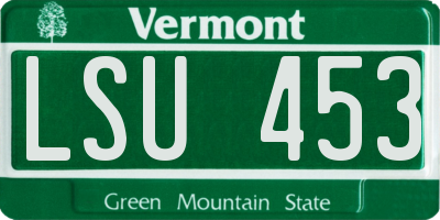 VT license plate LSU453