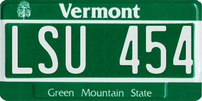 VT license plate LSU454