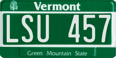 VT license plate LSU457
