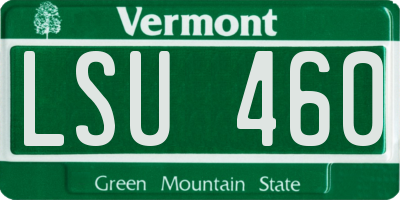 VT license plate LSU460