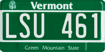 VT license plate LSU461