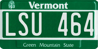 VT license plate LSU464