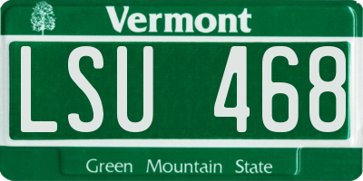 VT license plate LSU468