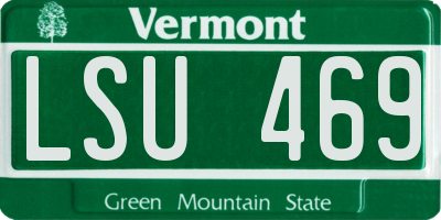 VT license plate LSU469