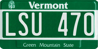 VT license plate LSU470