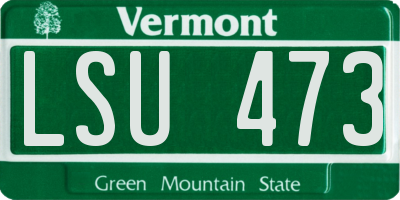 VT license plate LSU473