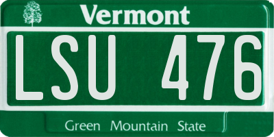VT license plate LSU476
