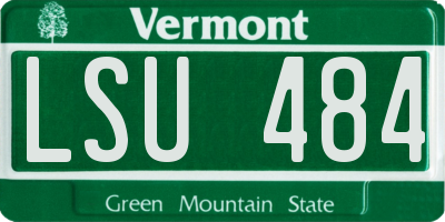 VT license plate LSU484