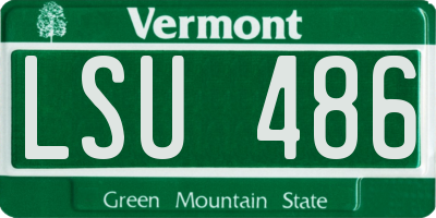 VT license plate LSU486