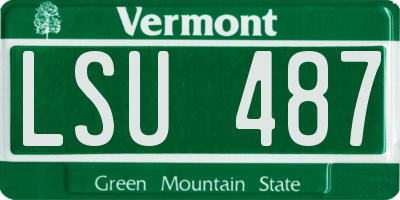 VT license plate LSU487