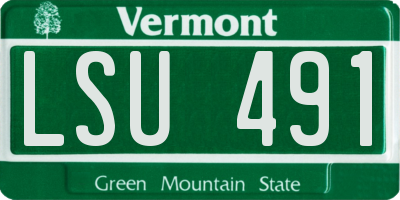 VT license plate LSU491