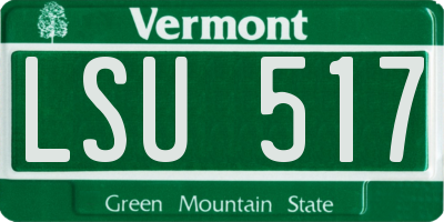 VT license plate LSU517