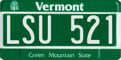 VT license plate LSU521
