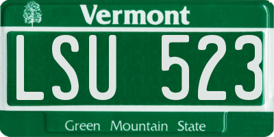 VT license plate LSU523