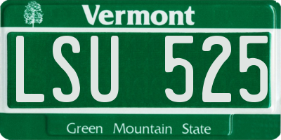 VT license plate LSU525