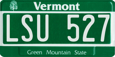 VT license plate LSU527