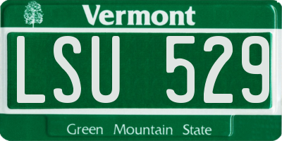 VT license plate LSU529