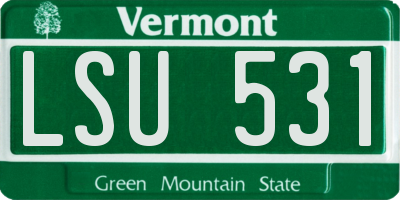 VT license plate LSU531