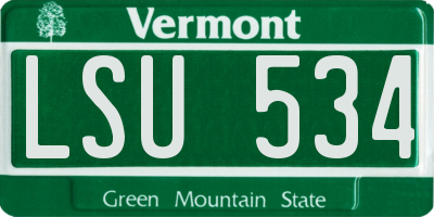 VT license plate LSU534