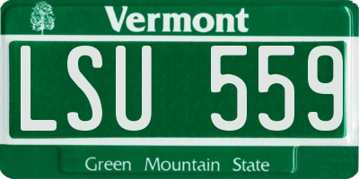 VT license plate LSU559