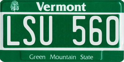 VT license plate LSU560