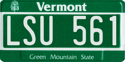 VT license plate LSU561