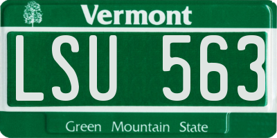 VT license plate LSU563