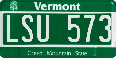 VT license plate LSU573