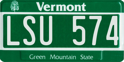 VT license plate LSU574