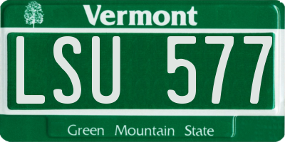 VT license plate LSU577