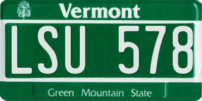 VT license plate LSU578