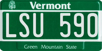 VT license plate LSU590
