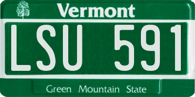 VT license plate LSU591
