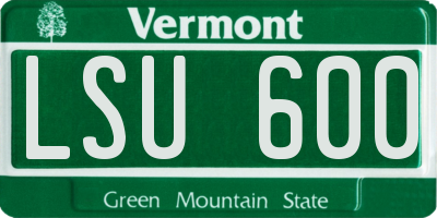 VT license plate LSU600